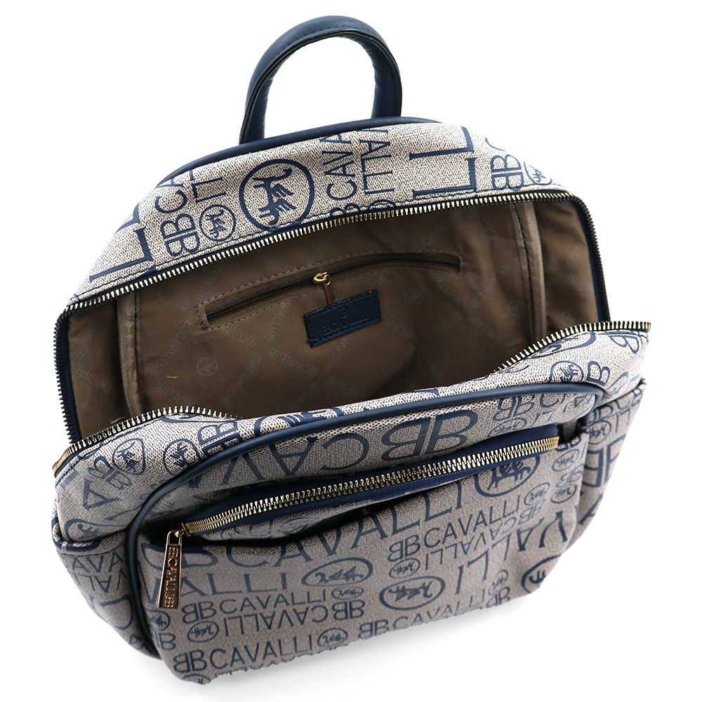 2 az 1-ben – hátizsák és táska mintával – sötétkék