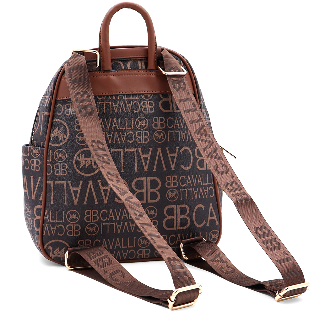 2 az 1-ben – hátizsák és táska mintával – barna