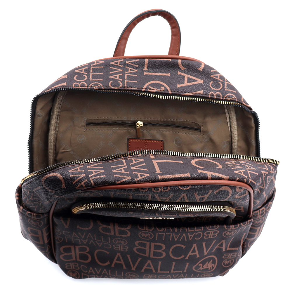 2 az 1-ben – hátizsák és táska mintával – barna