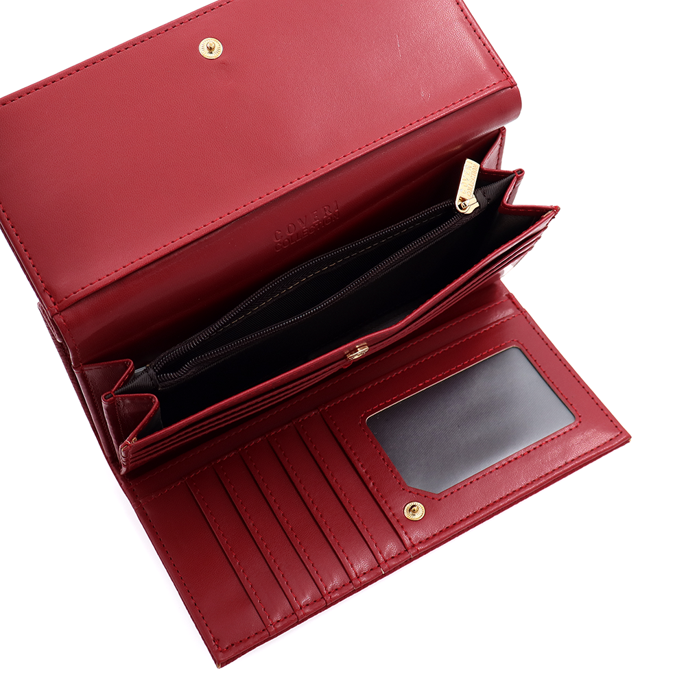 Nagy méretű női pénztárca – piros