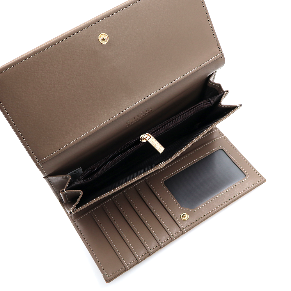 Nagy méretű női pénztárca – világosbarna