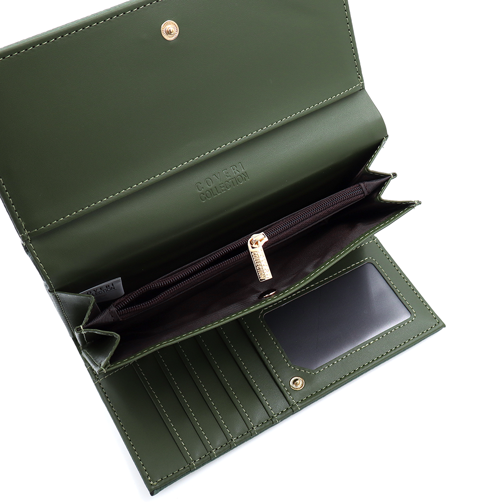 Nagy méretű női pénztárca – zöld