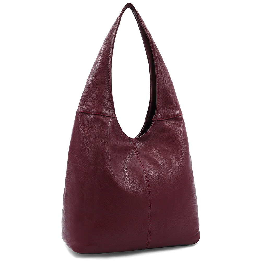 Nagy női táska típusú szatyor - bordó
