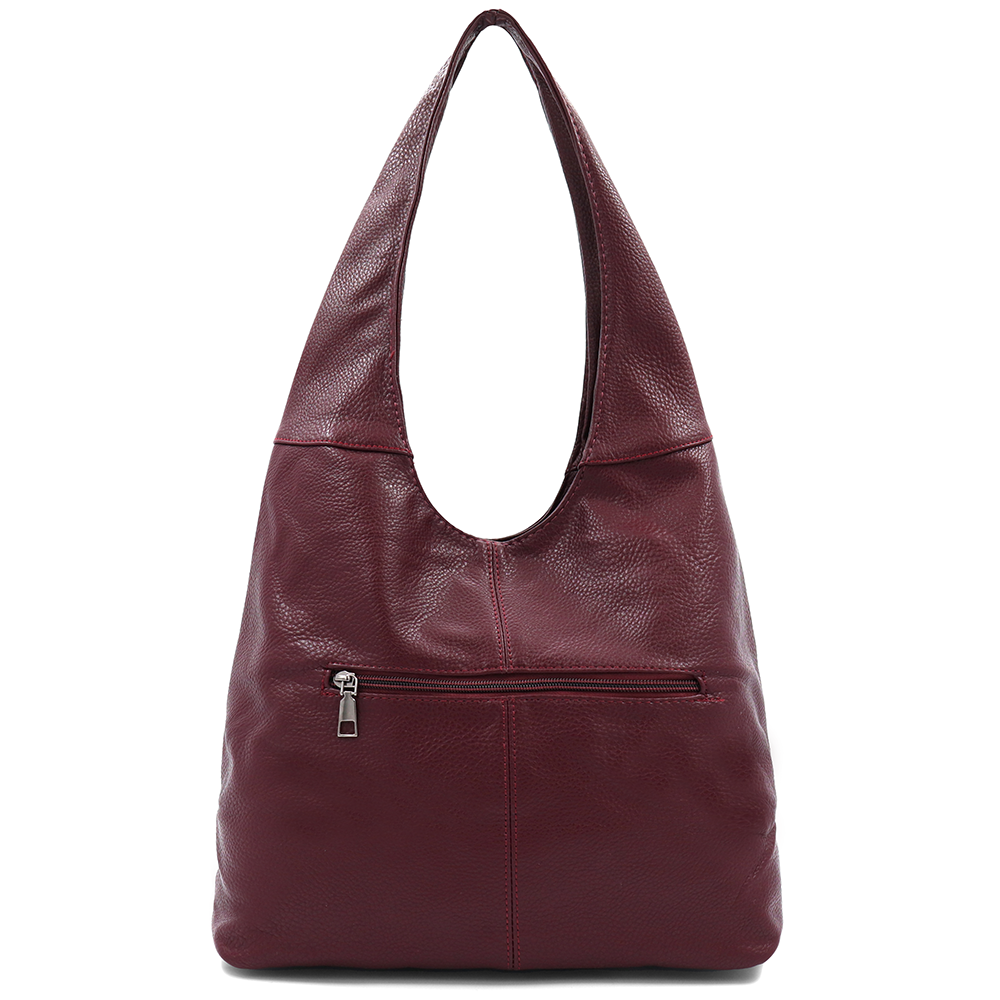 Nagy női táska típusú szatyor - bordó