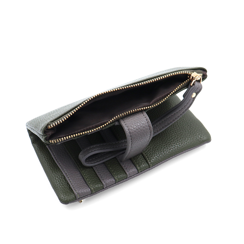 Női pénztárca kézi pánttal – zöld