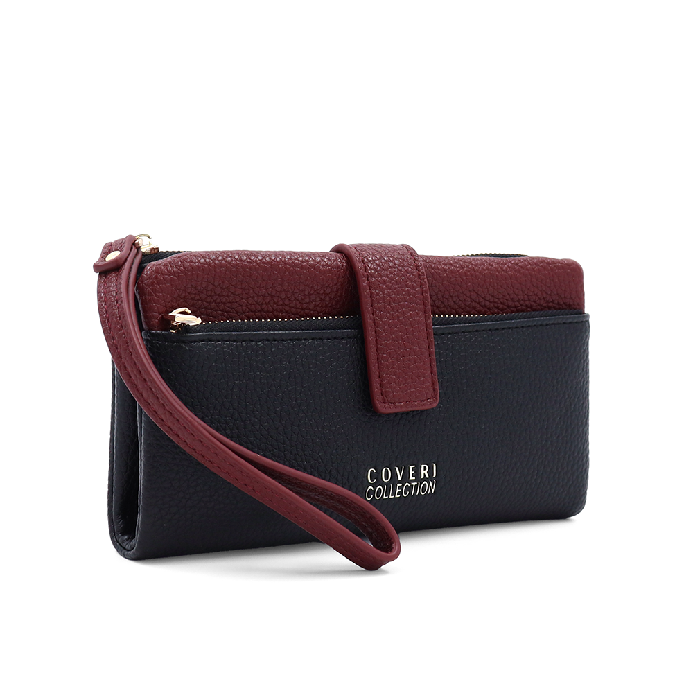 Női pénztárca kézi pánttal – fekete