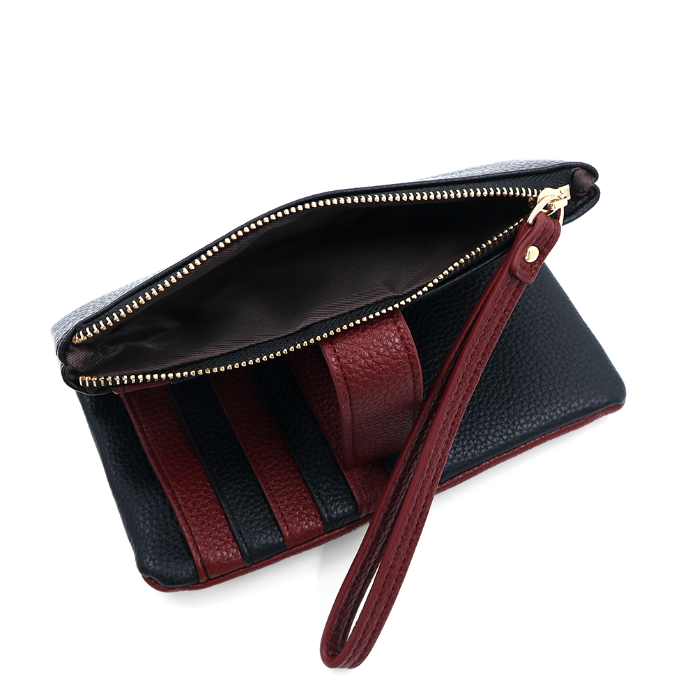 Női pénztárca kézi pánttal – fekete