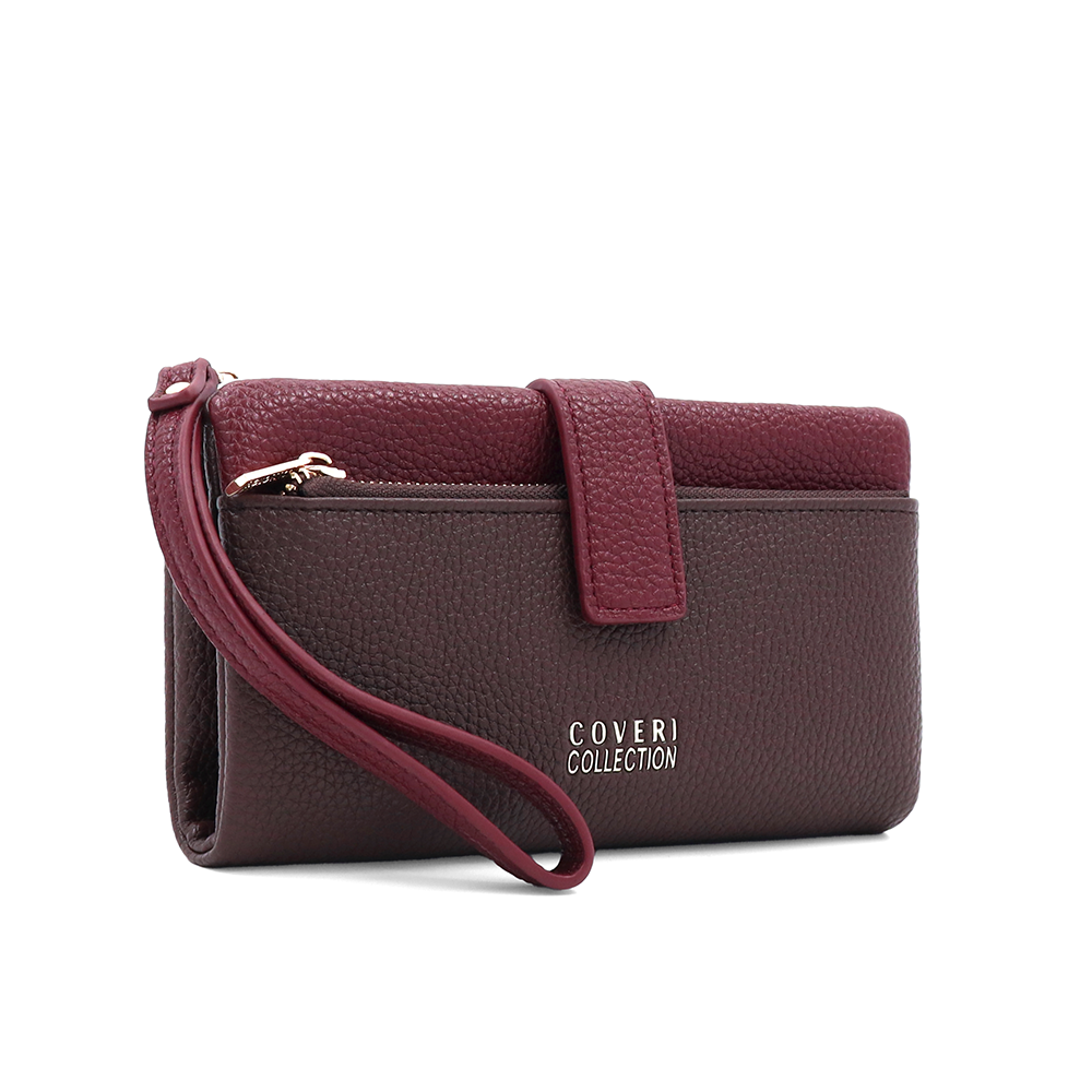 Női pénztárca kézi pánttal – barna