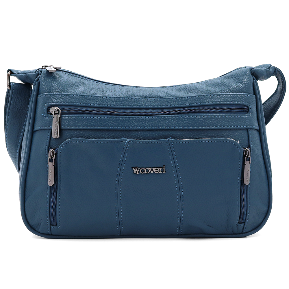 Nagy női válltáska – kék