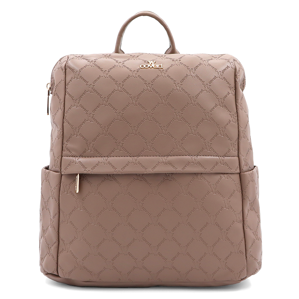 SZETT – Hátizsák + kis női táska – világosbarna