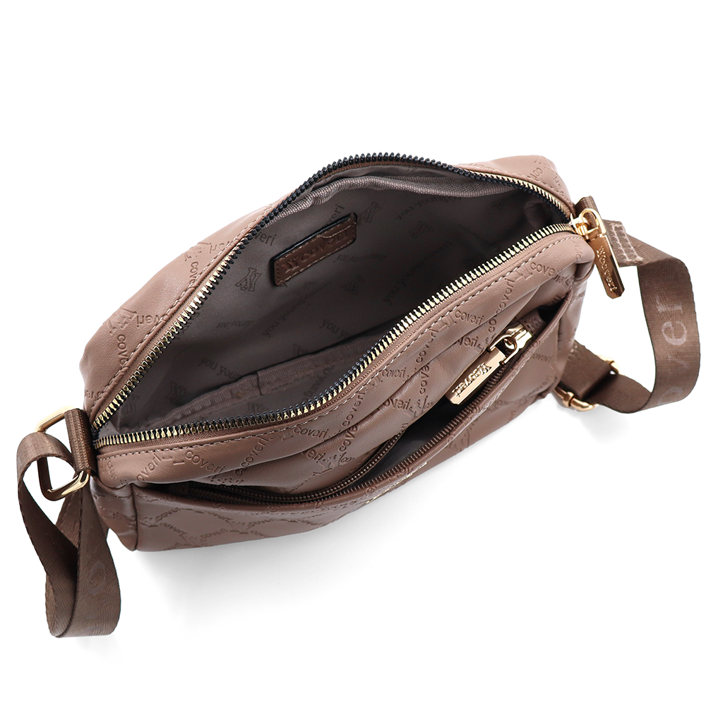 SZETT – Hátizsák + kis női táska – világosbarna