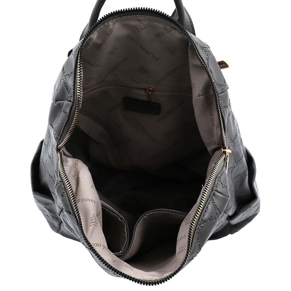 SZETT – Hátizsák + kis női táska – szürke