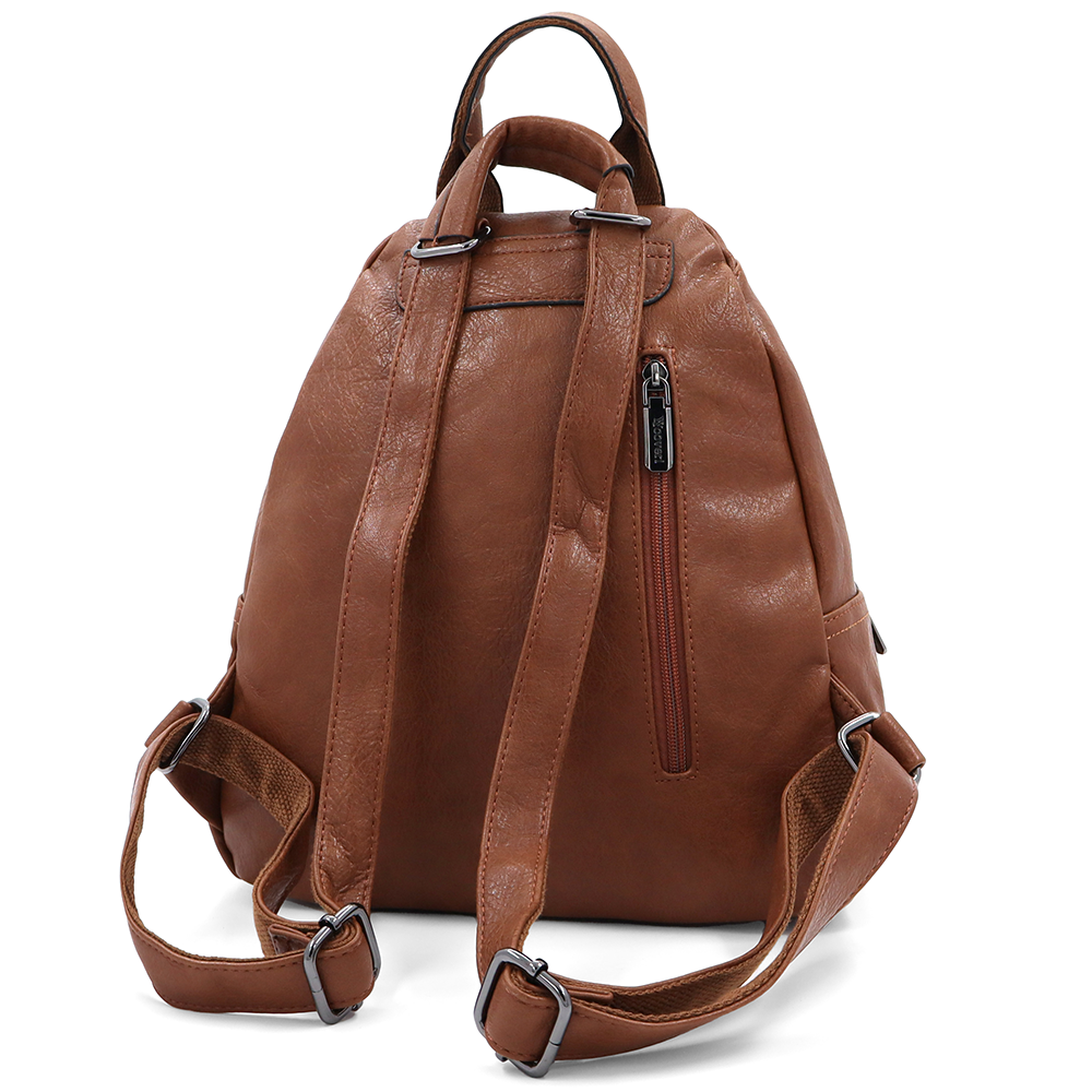 2 az 1-ben – Női hátizsák és táska – téglabarna