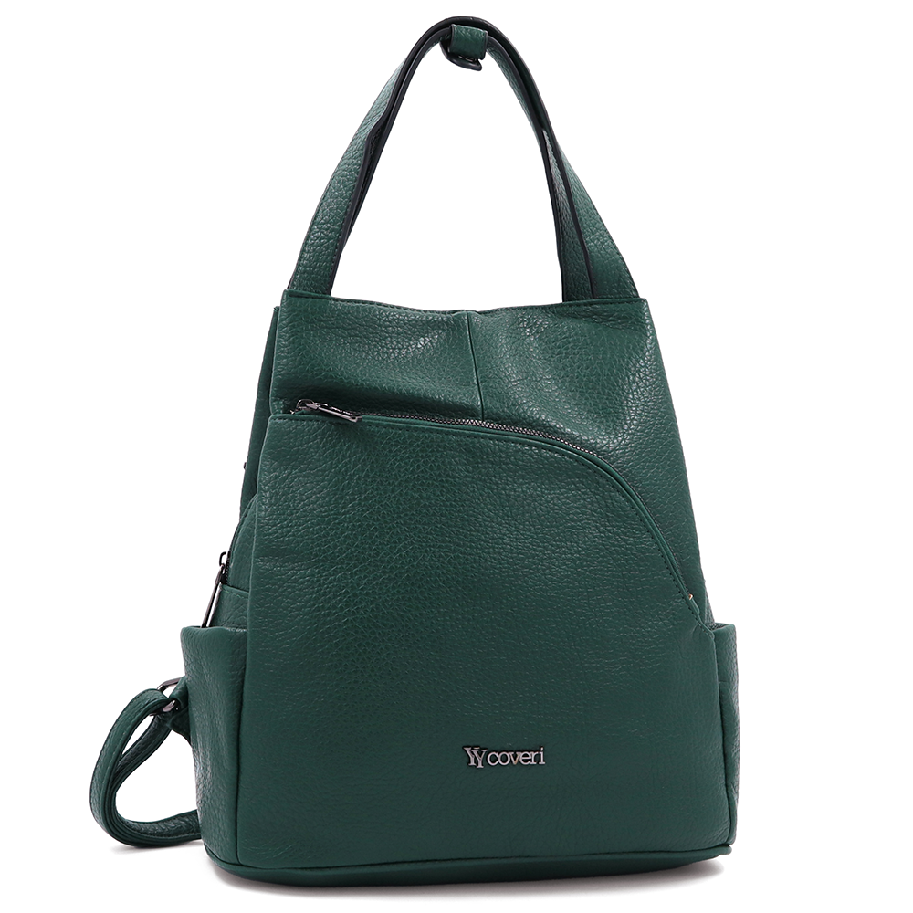 2 az 1-ben – Női hátizsák és táska – zöld