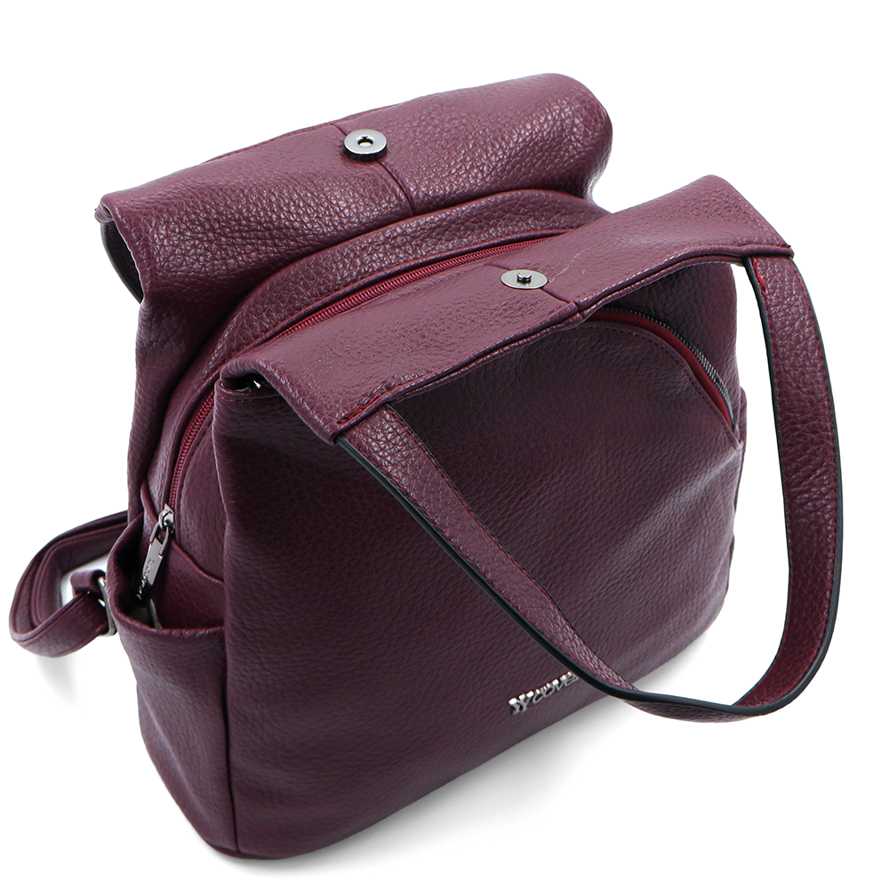 2 az 1-ben – Női hátizsák és táska – bordó