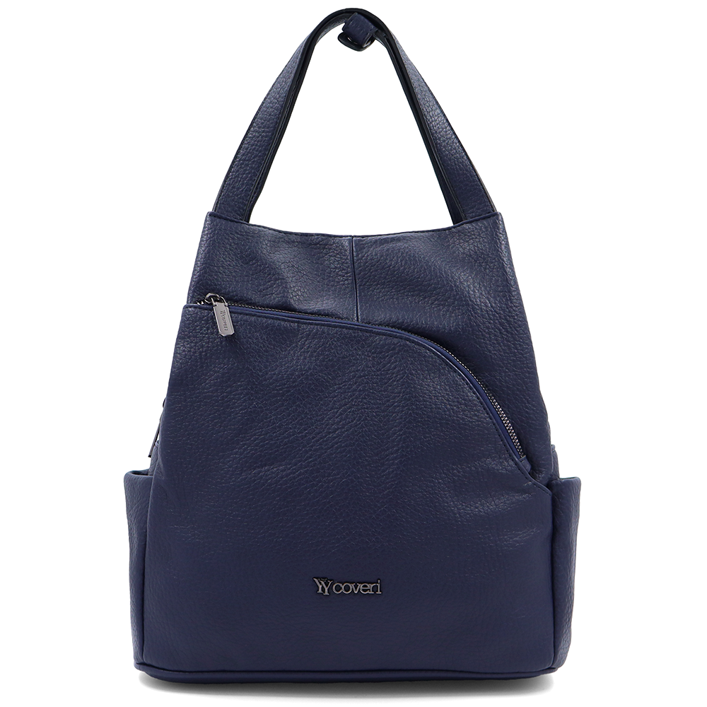 2 az 1-ben – Női hátizsák és táska – sötétkék