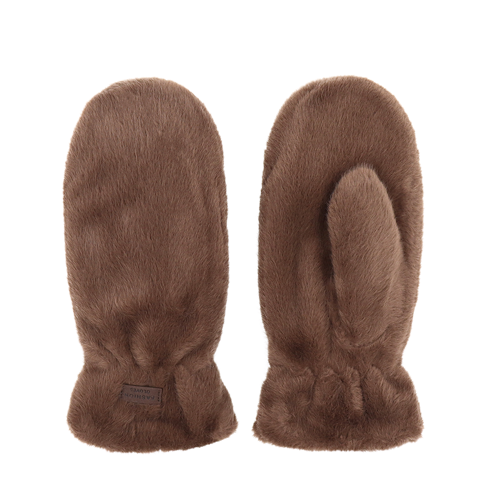 Pihe-puha téli egyujjas kesztyű – barna