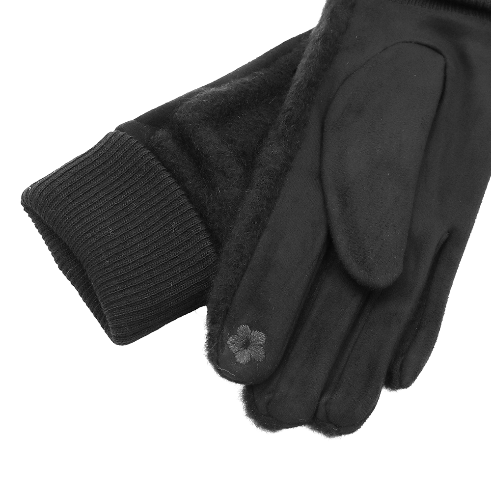 Puha női kesztyű – fekete