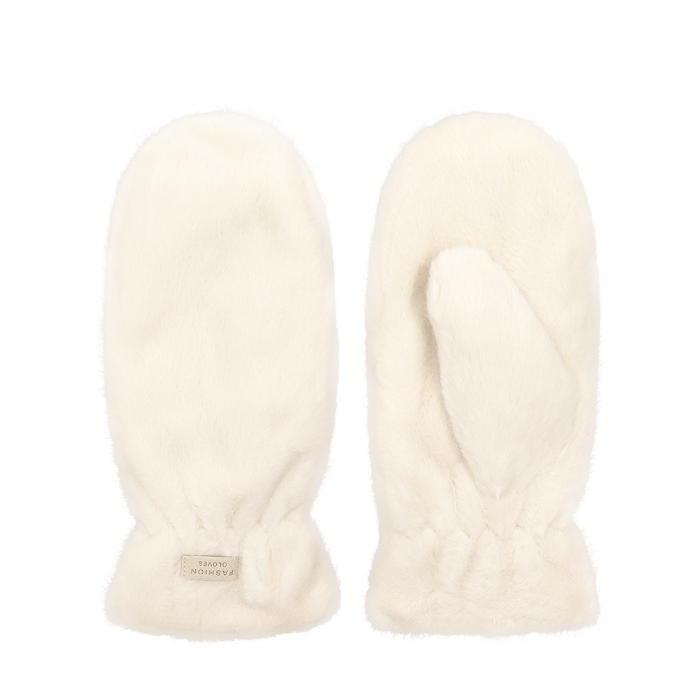 Pihe-puha téli egyujjas kesztyű – bézs