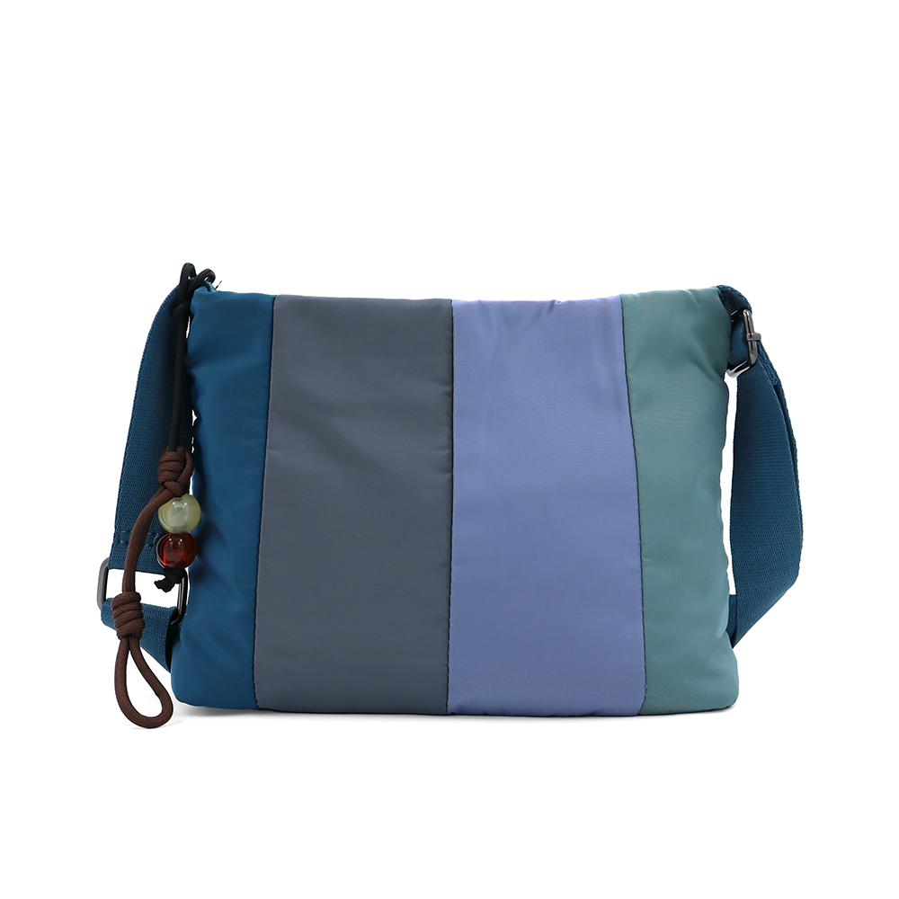 Színes vászontáska vállra – kék