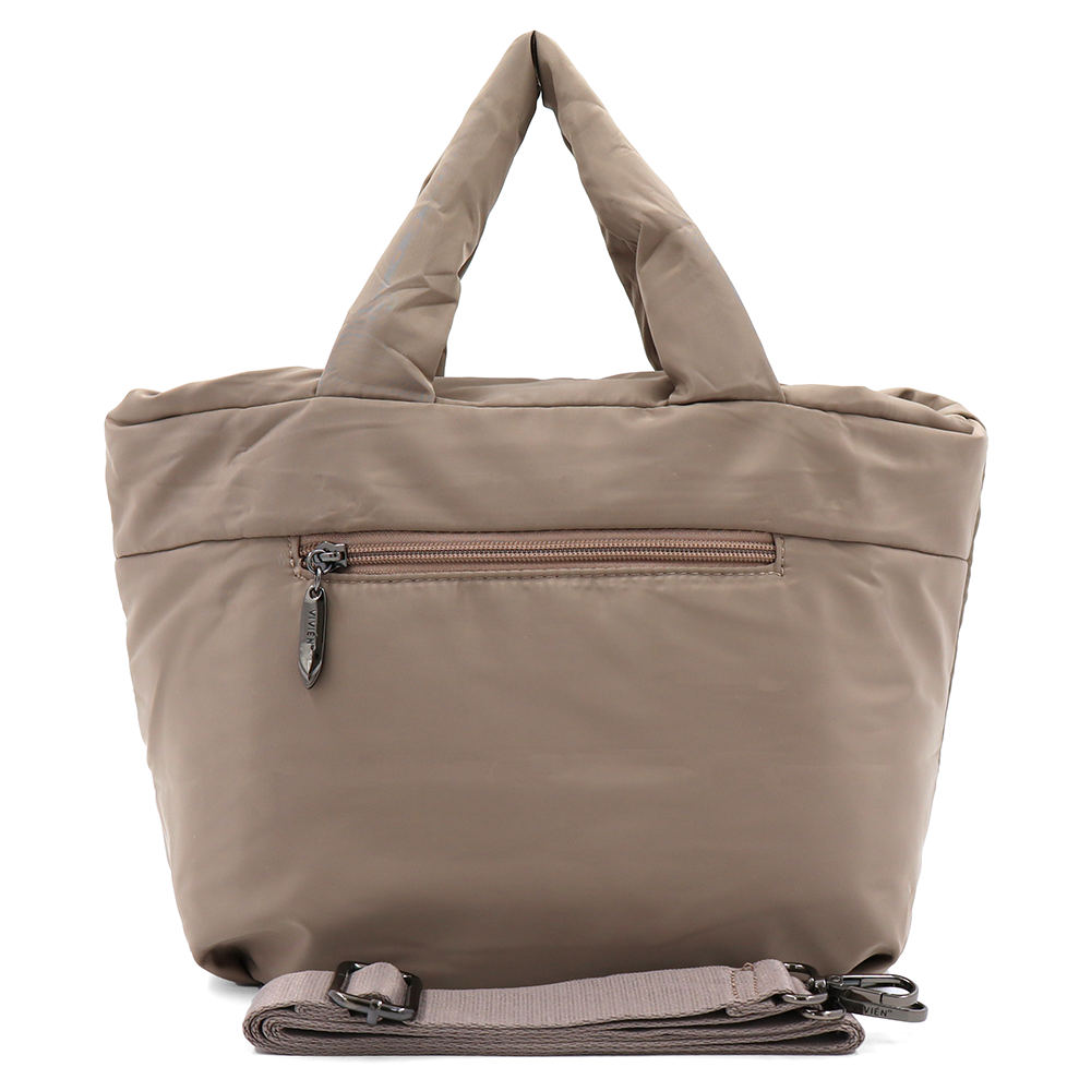 Színes női vászontáska – világosbarna