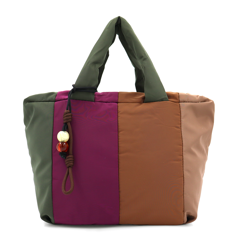 Színes női vászontáska – zöld