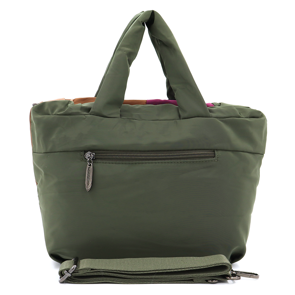 Színes női vászontáska – zöld