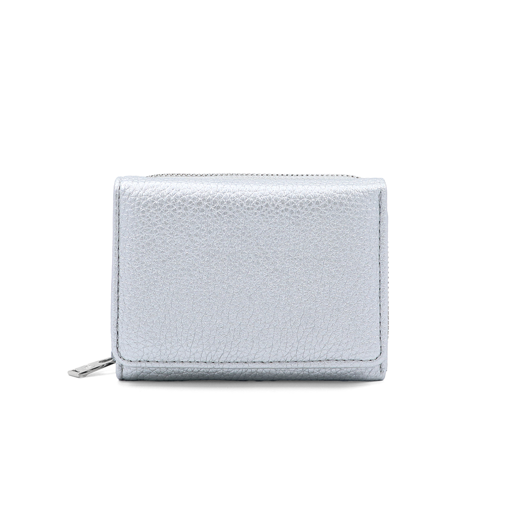 Kompakt női pénztárca – ezüstszínű