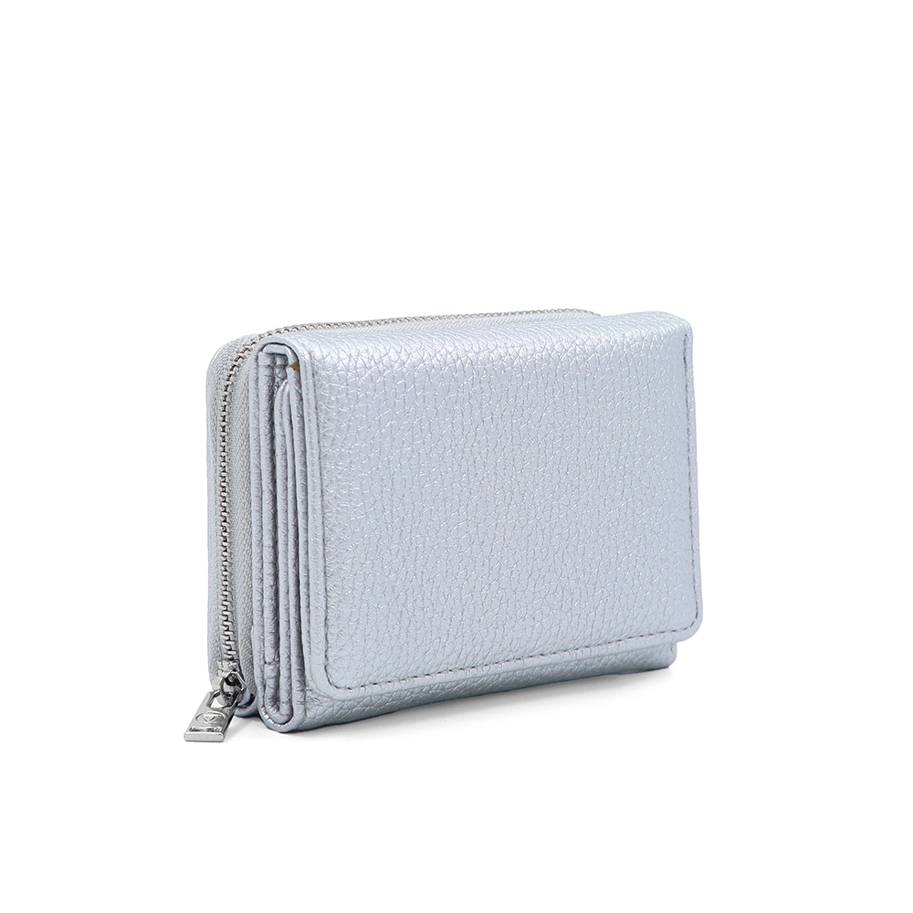 Kompakt női pénztárca – ezüstszínű