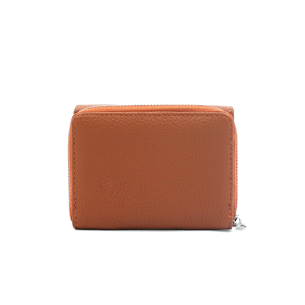 Kompakt női pénztárca – téglabarna