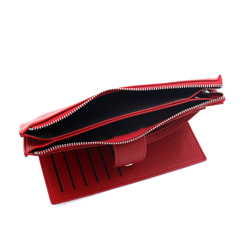 Női pénztárca csuklópánttal – piros