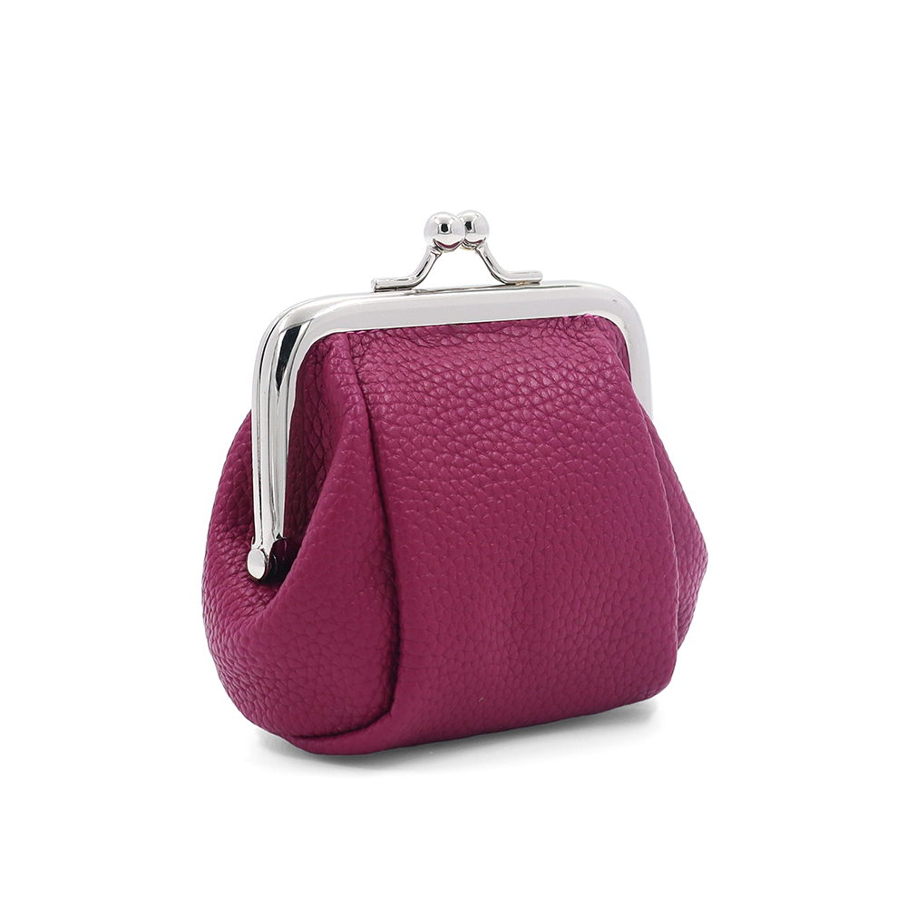 Pénztárca fémkeretes kapoccsal – fukszia