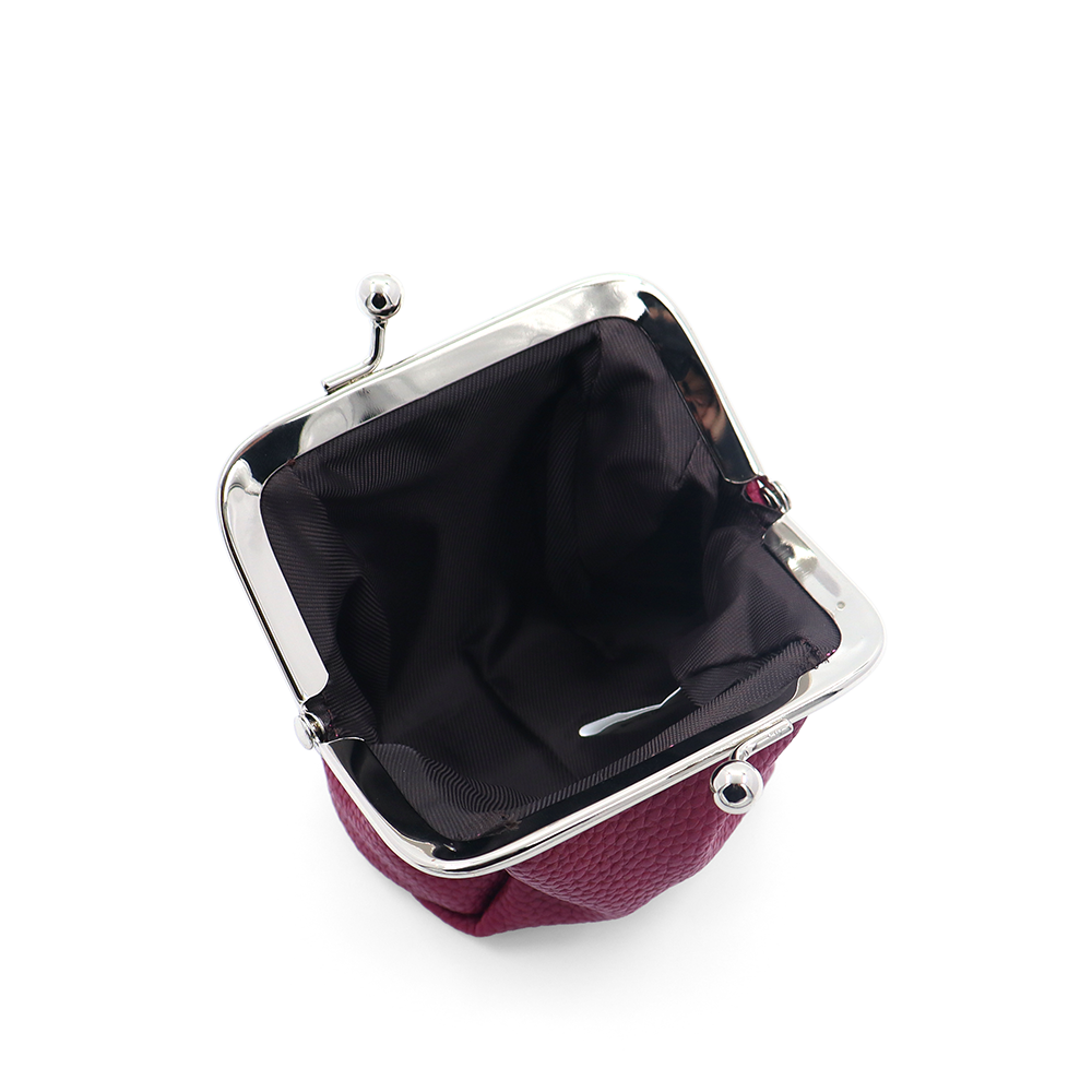 Pénztárca fémkeretes kapoccsal – fukszia