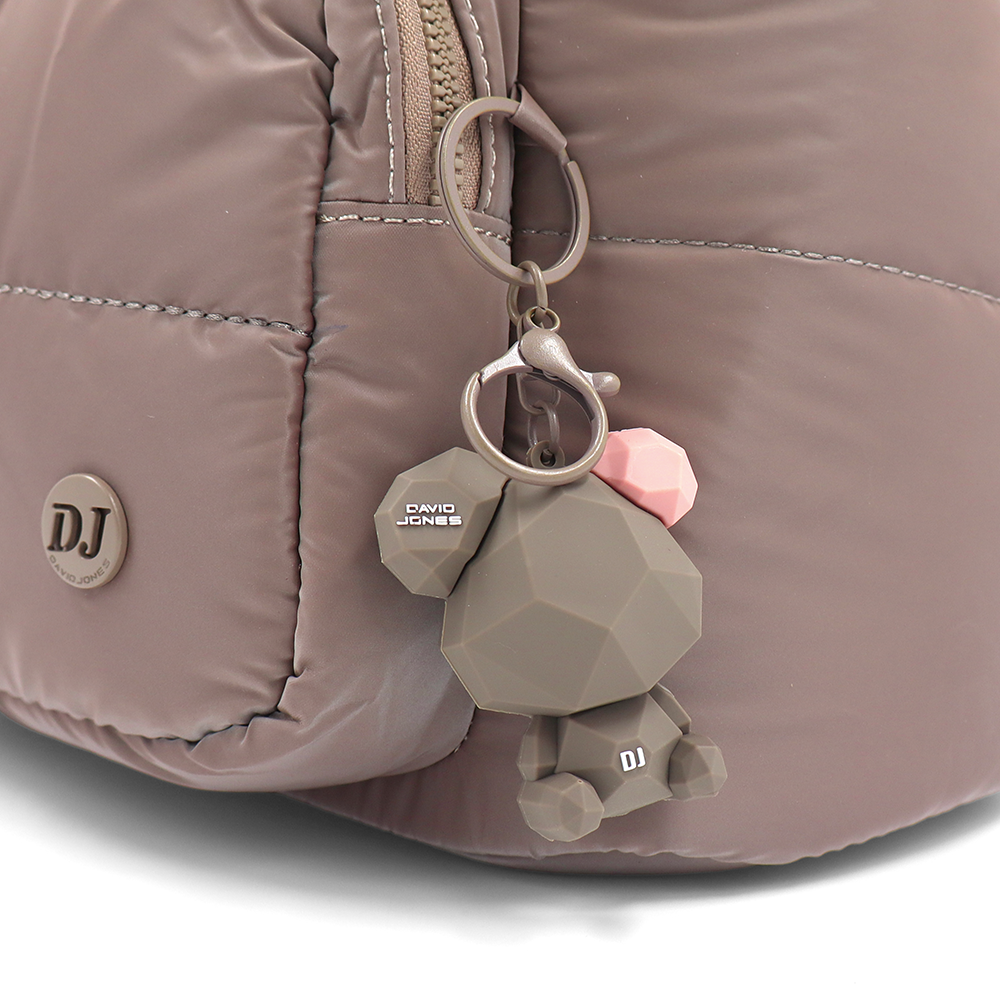 David Jones – Női vászon hátizsák macival – világosbarna