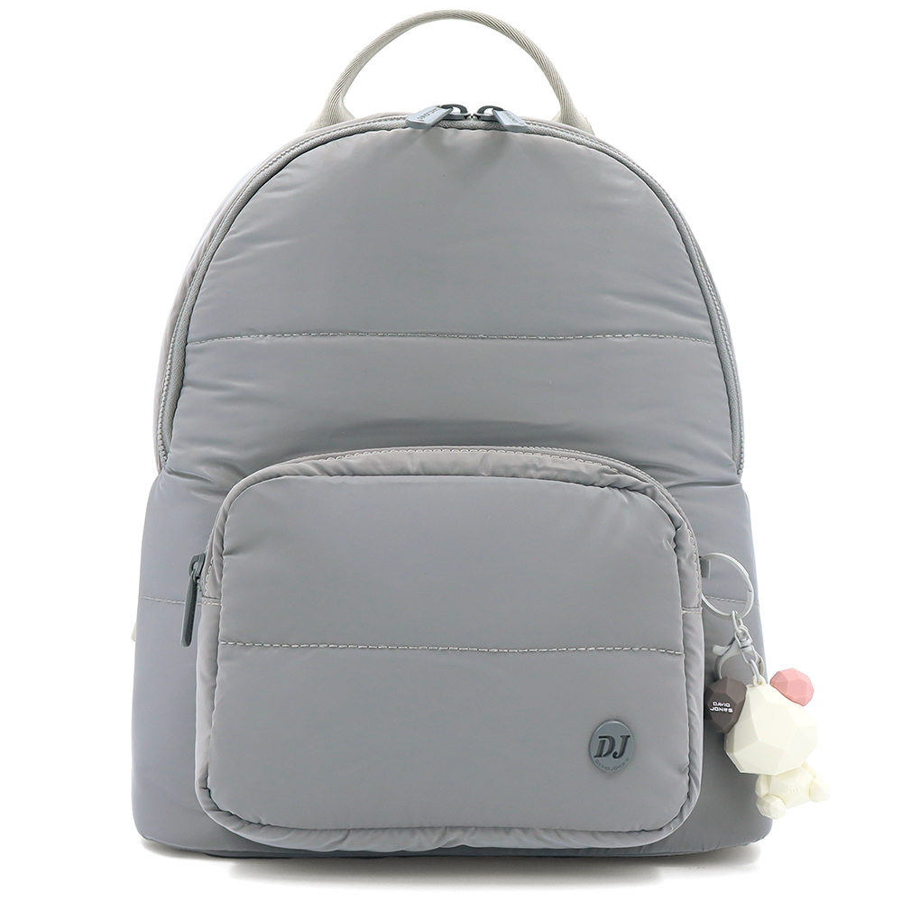 David Jones – Női vászon hátizsák macival – szürke