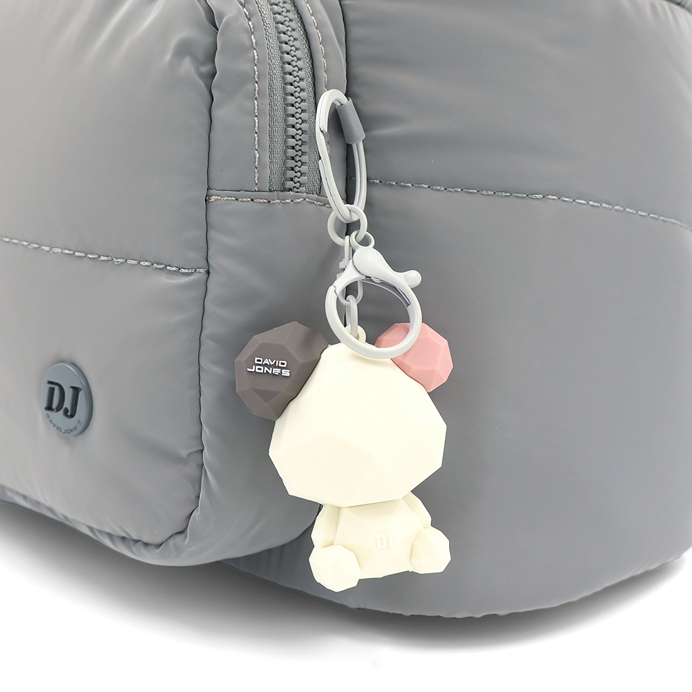 David Jones – Női vászon hátizsák macival – szürke