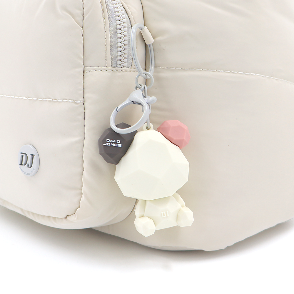 David Jones – Női vászon hátizsák macival – bézs