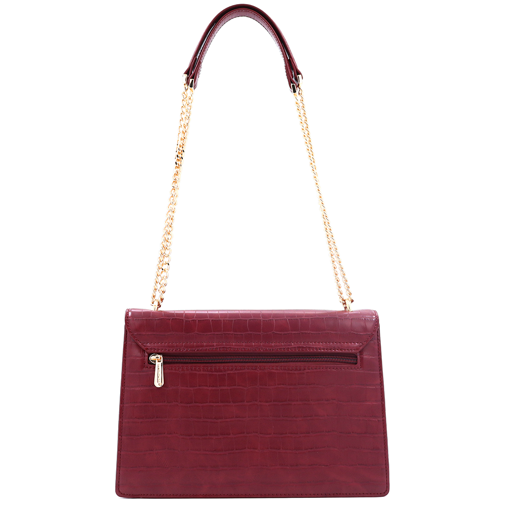 David Jones – Női válltáska mintával – bordó