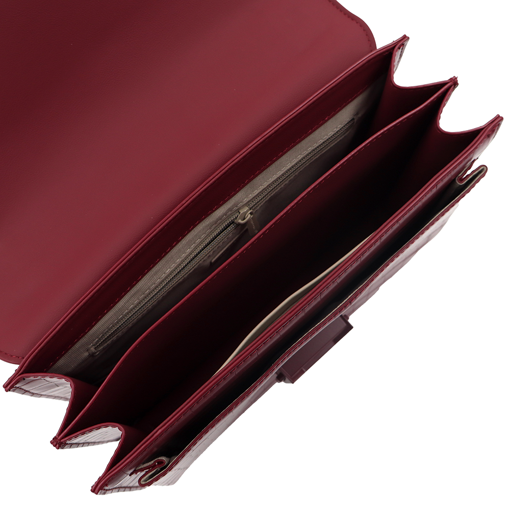 David Jones – Női válltáska mintával – bordó