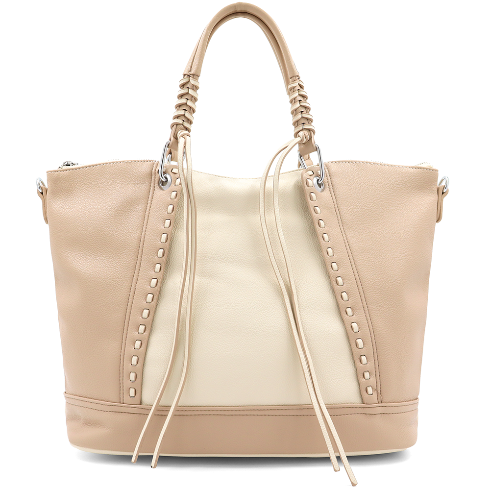 Nagy női táska – bézs/világosbarna