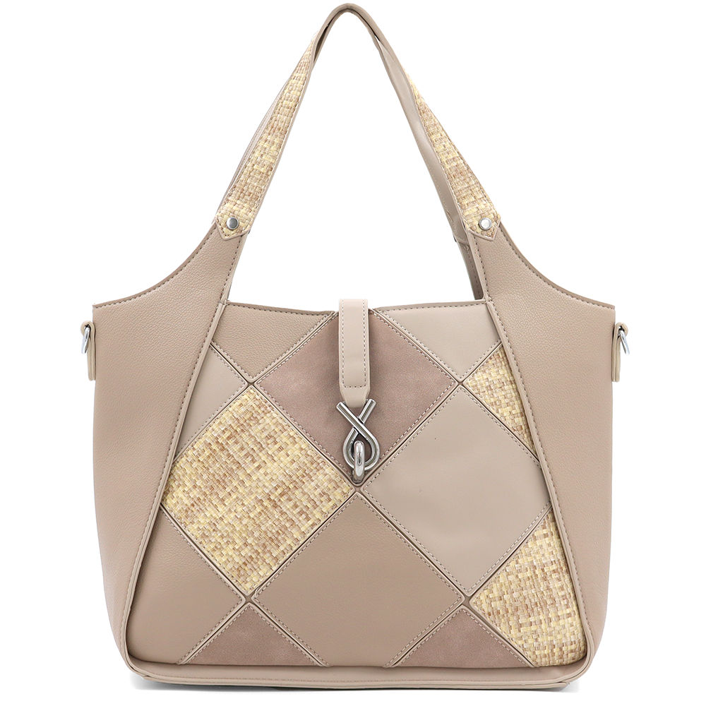 Nagy női táska – világosbarna