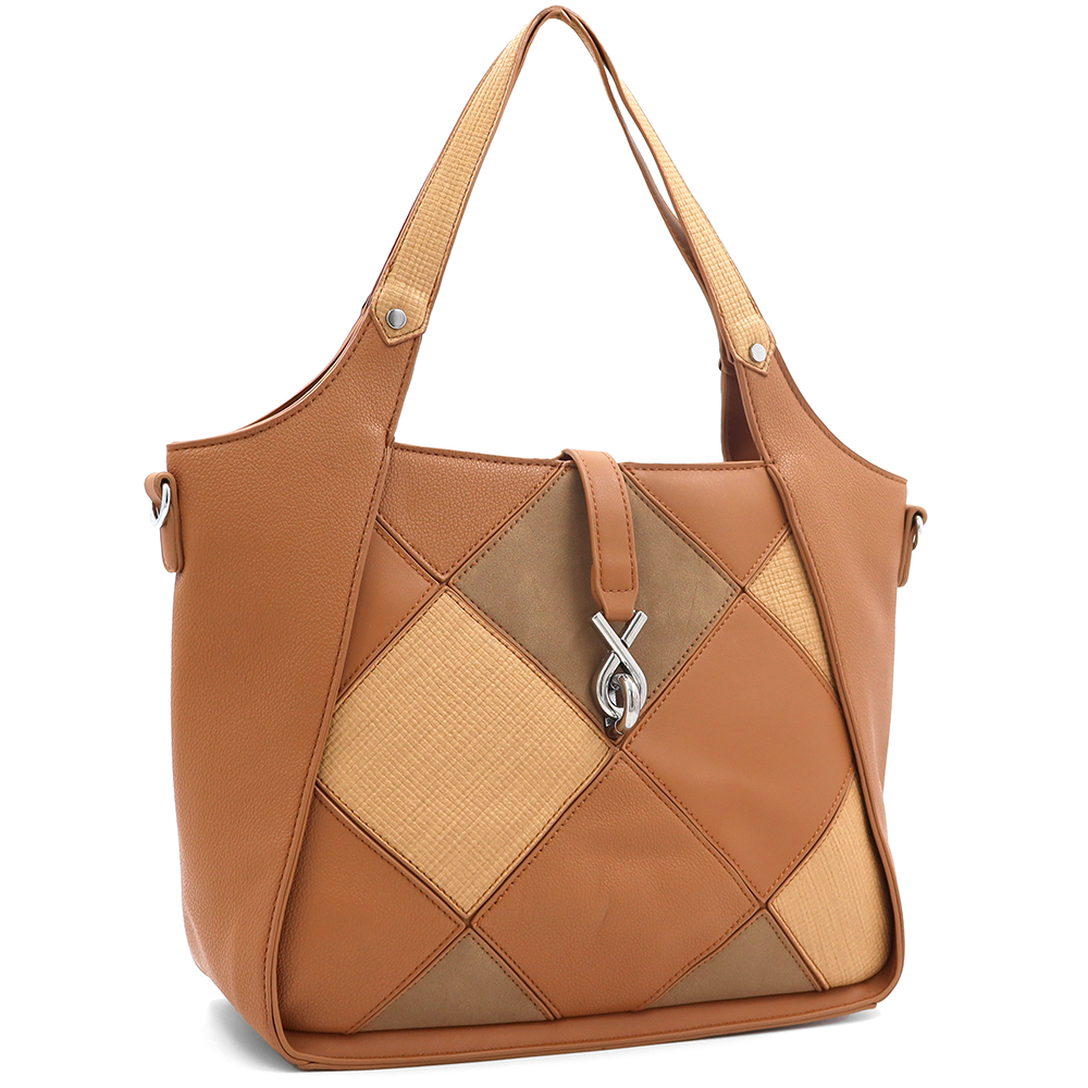 Nagy női táska – téglabarna