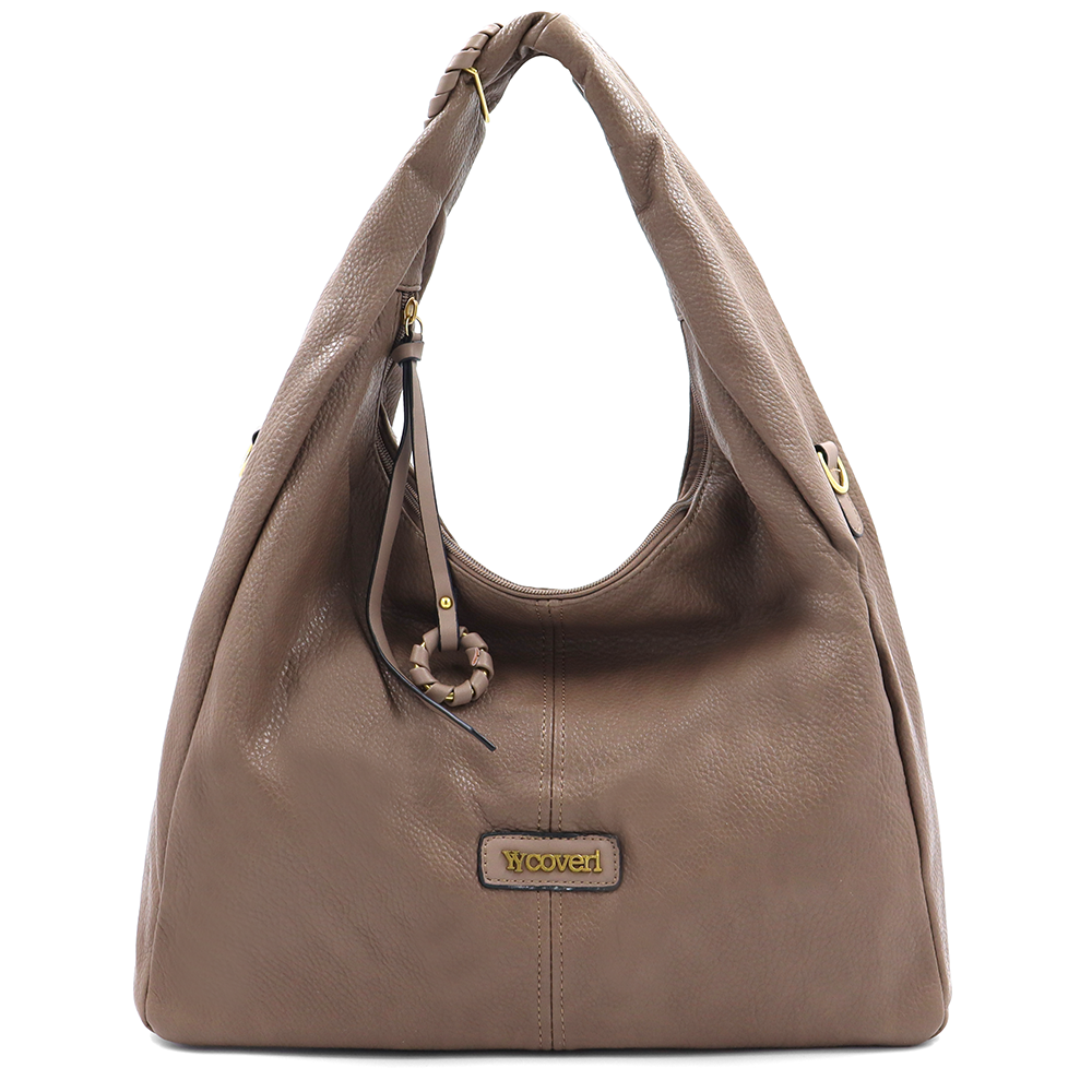 Nagy női táska típusú táska – világosbarna