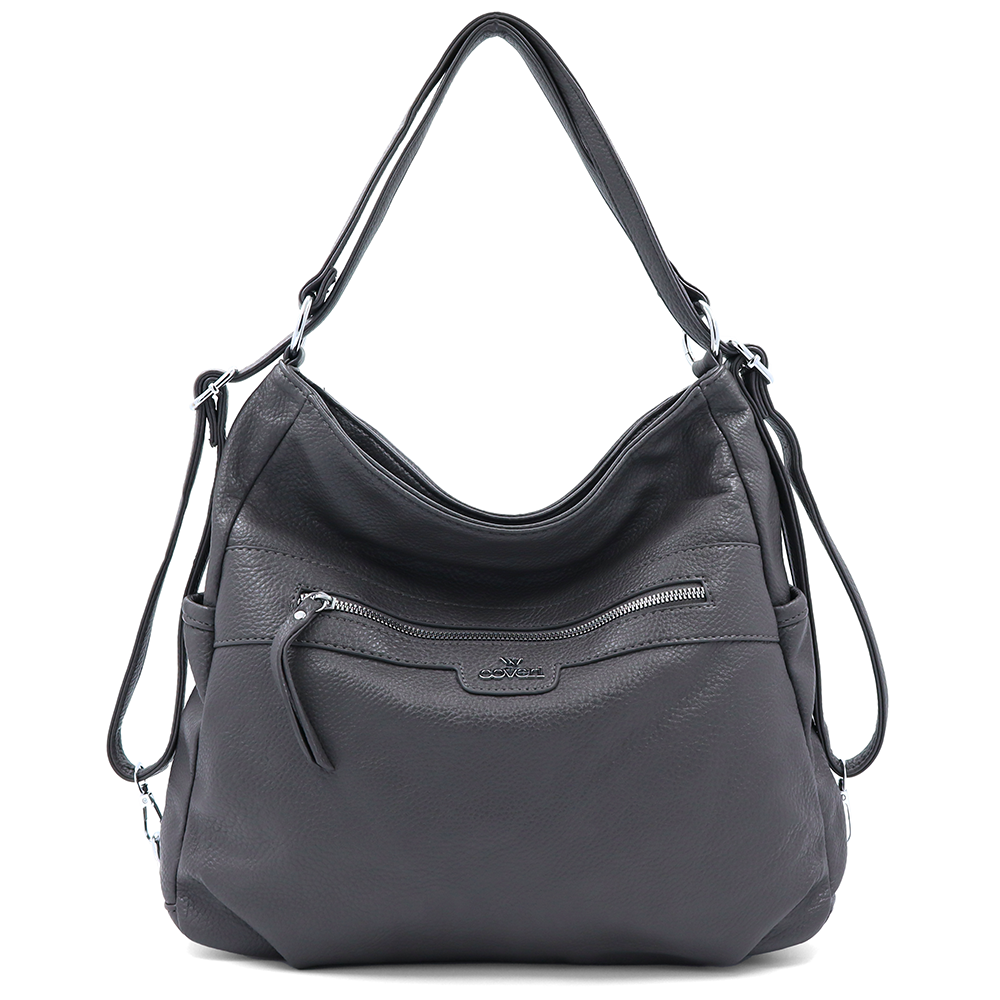 2 az 1-ben – táska és hátizsák – szürke