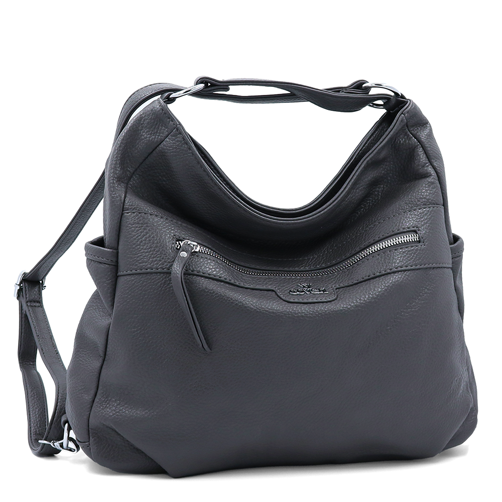 2 az 1-ben – táska és hátizsák – szürke