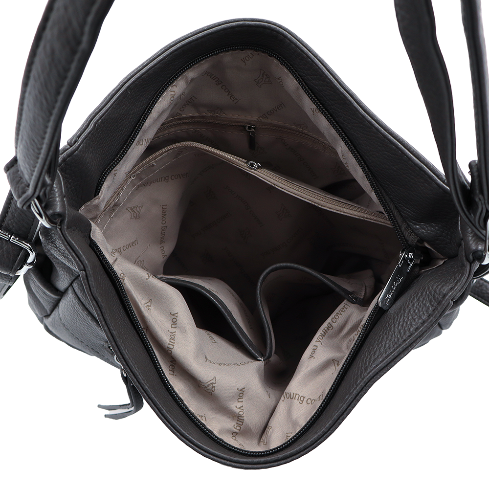 2 az 1-ben – táska és hátizsák – szürke