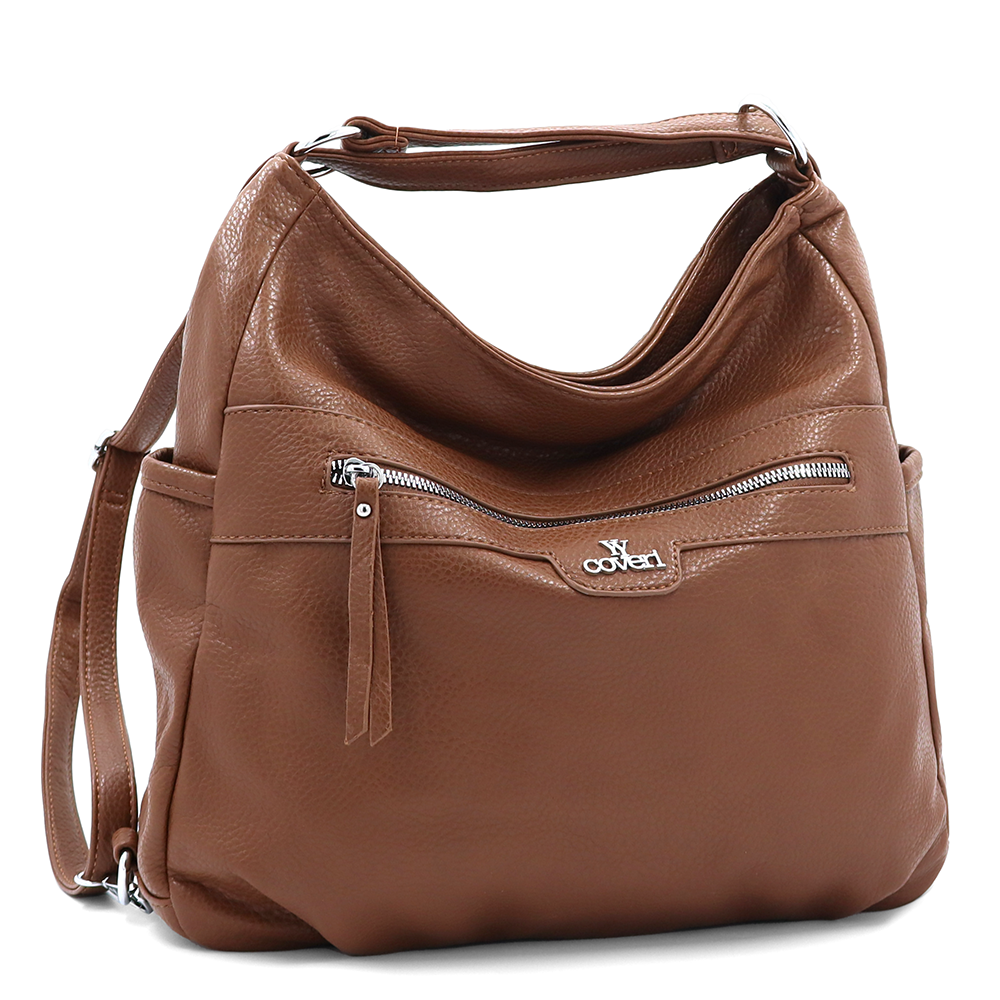 2 az 1-ben – táska és hátizsák – téglabarna