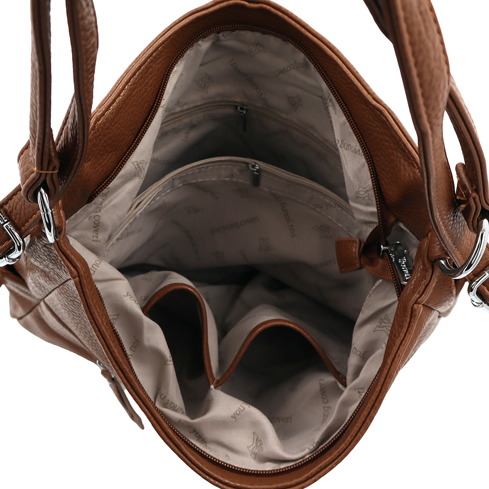 2 az 1-ben – táska és hátizsák – téglabarna