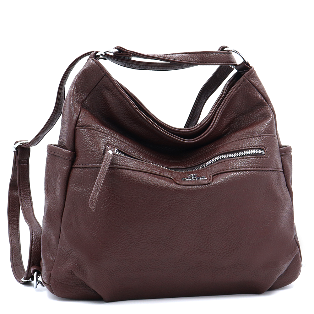 2 az 1-ben – táska és hátizsák – barna