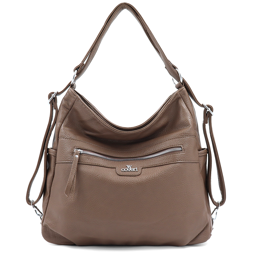 2 az 1-ben – táska és hátizsák – világosbarna